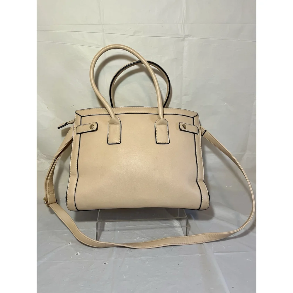 ALDO Aribella satchel bag beige Intricate laser-cut crossbody